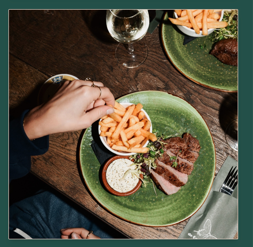 Diner hoofdgerechten bij Café de Groene Vlinder