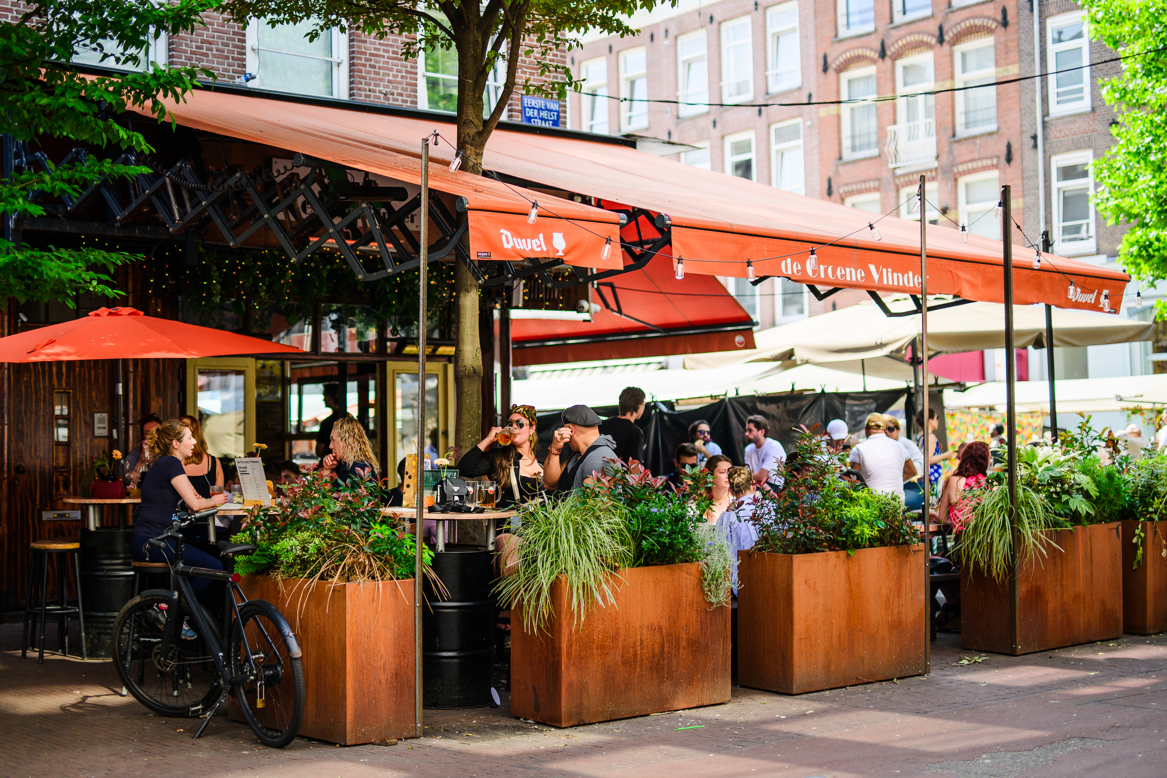 Terras van Café de Groene Vlinder